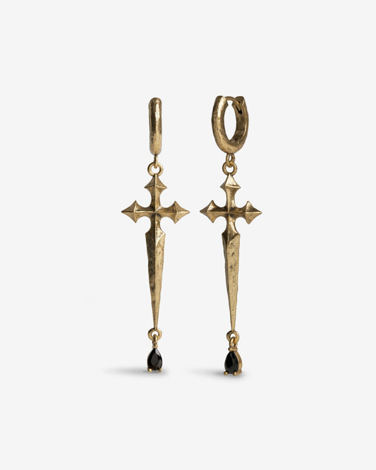 Illyria Earrings-Ear Dangles- Gold - - Ask & Embla