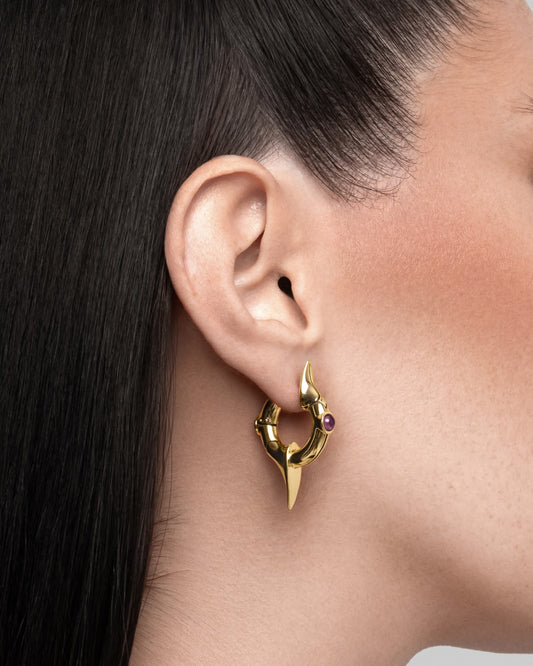 Galactic Earrings-Ear Hoops- Silver - - Ask & Embla