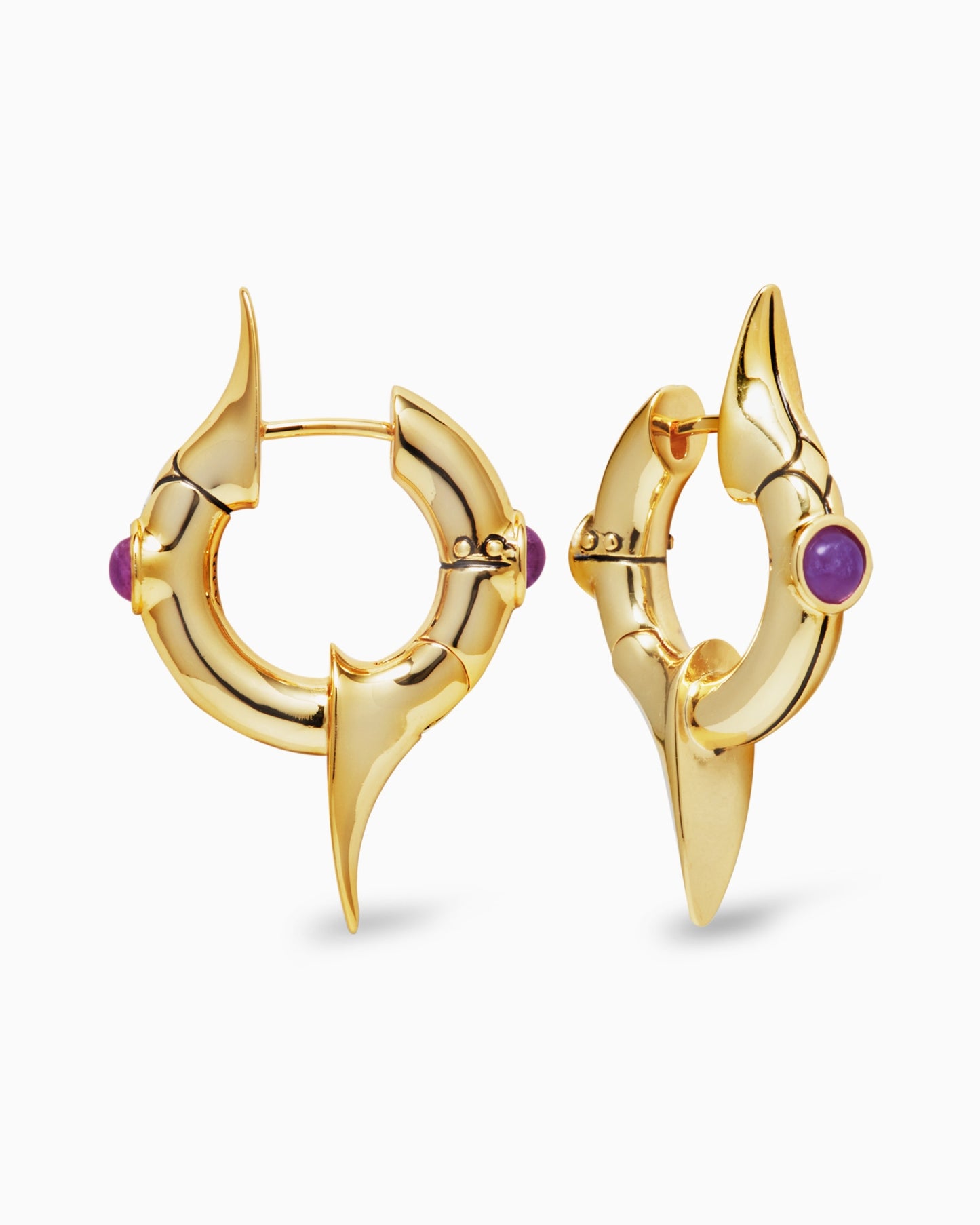 Galactic Earrings-Ear Hoops- Silver - - Ask & Embla