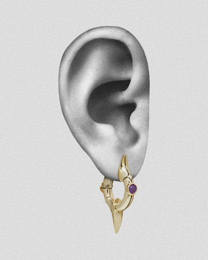 Galactic Earrings-Ear Hoops- Gold - - Ask & Embla