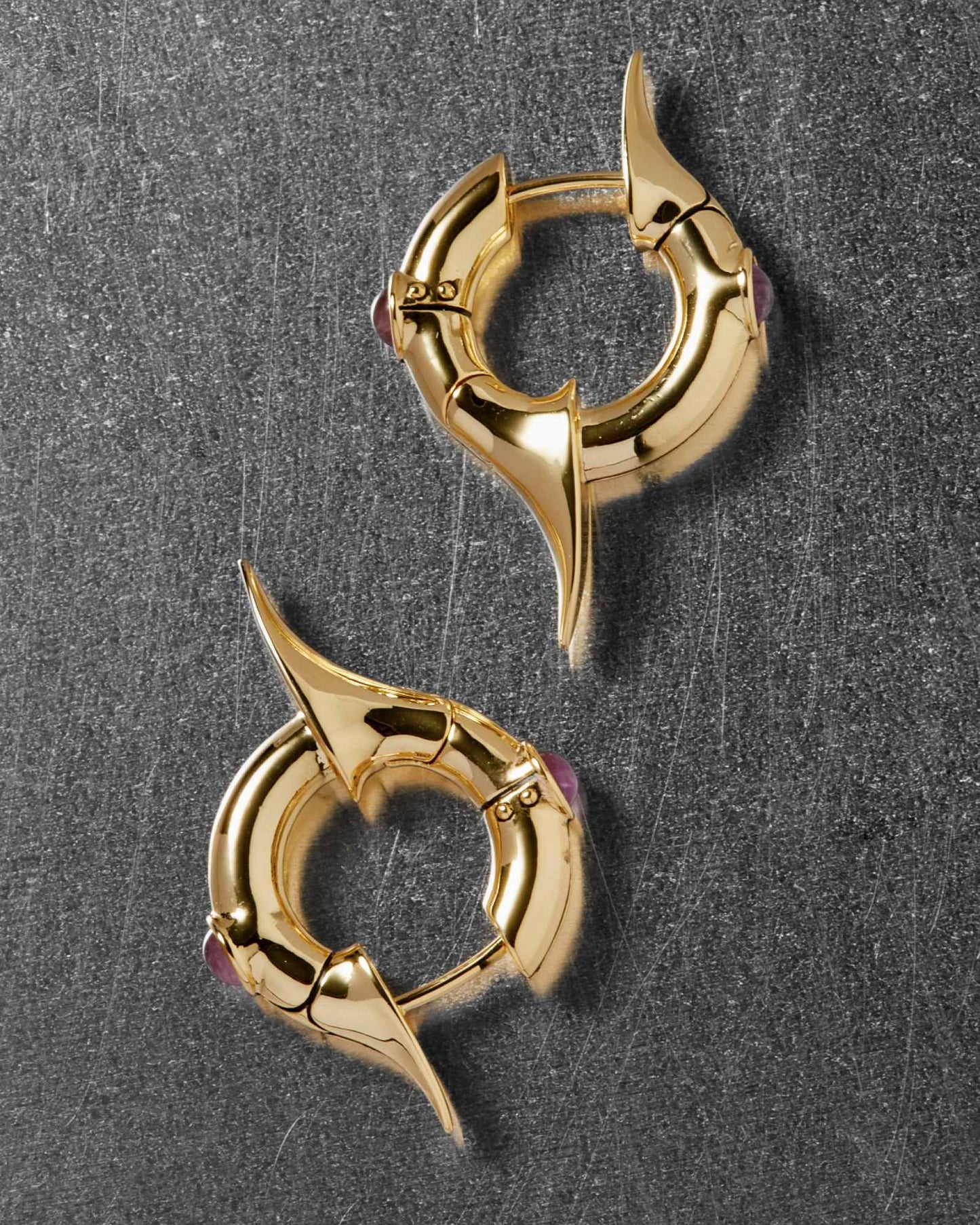 Galactic Earrings-Ear Hoops- Gold - - Ask & Embla