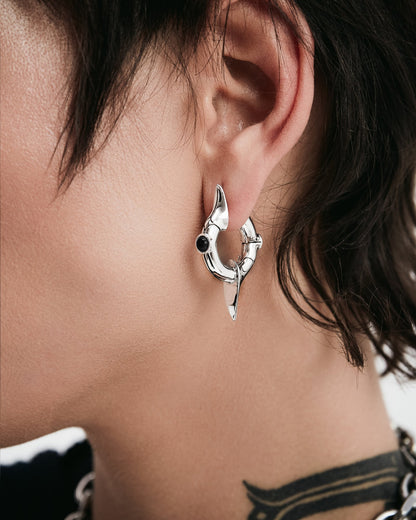 Galactic Earrings-Ear Hoops- Gold - - Ask & Embla