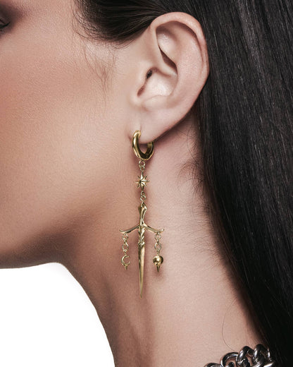 Syzygy Earrings-Ear Dangles- Gold - - Ask & Embla