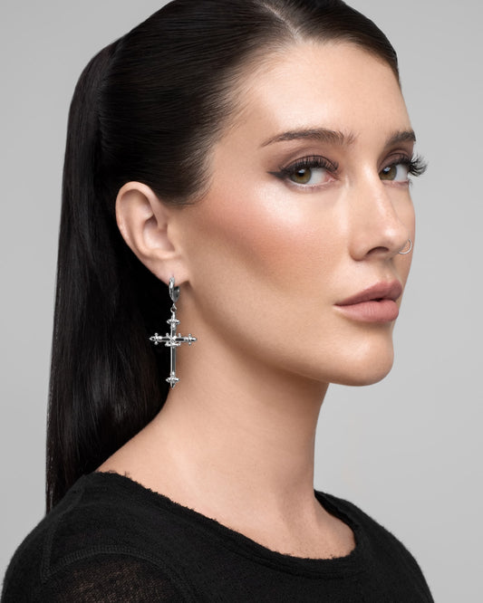 Litany Earrings-Ear Dangles- Silver - - Ask & Embla