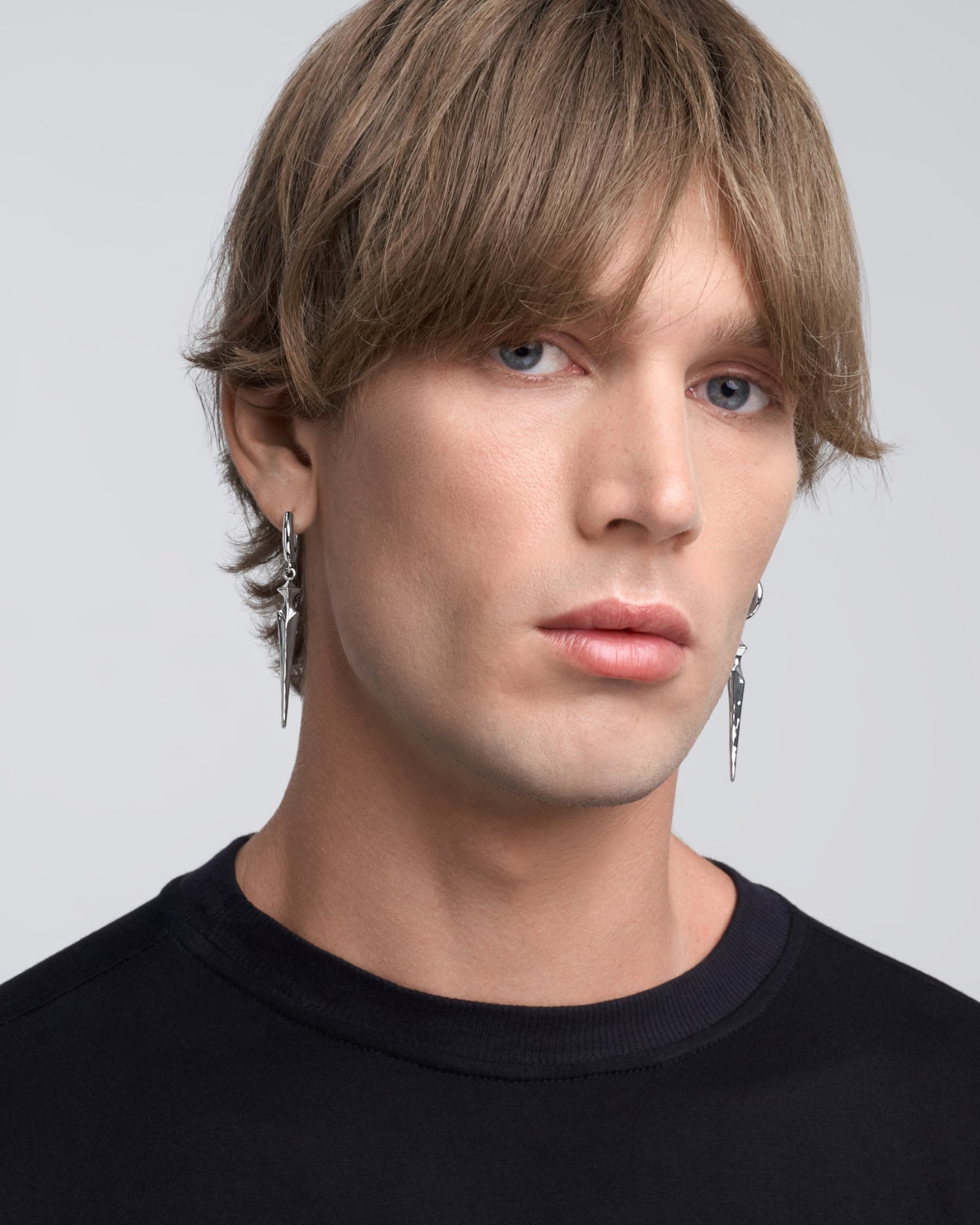 Saber Earrings-Ear Dangles- Silver - - Ask & Embla