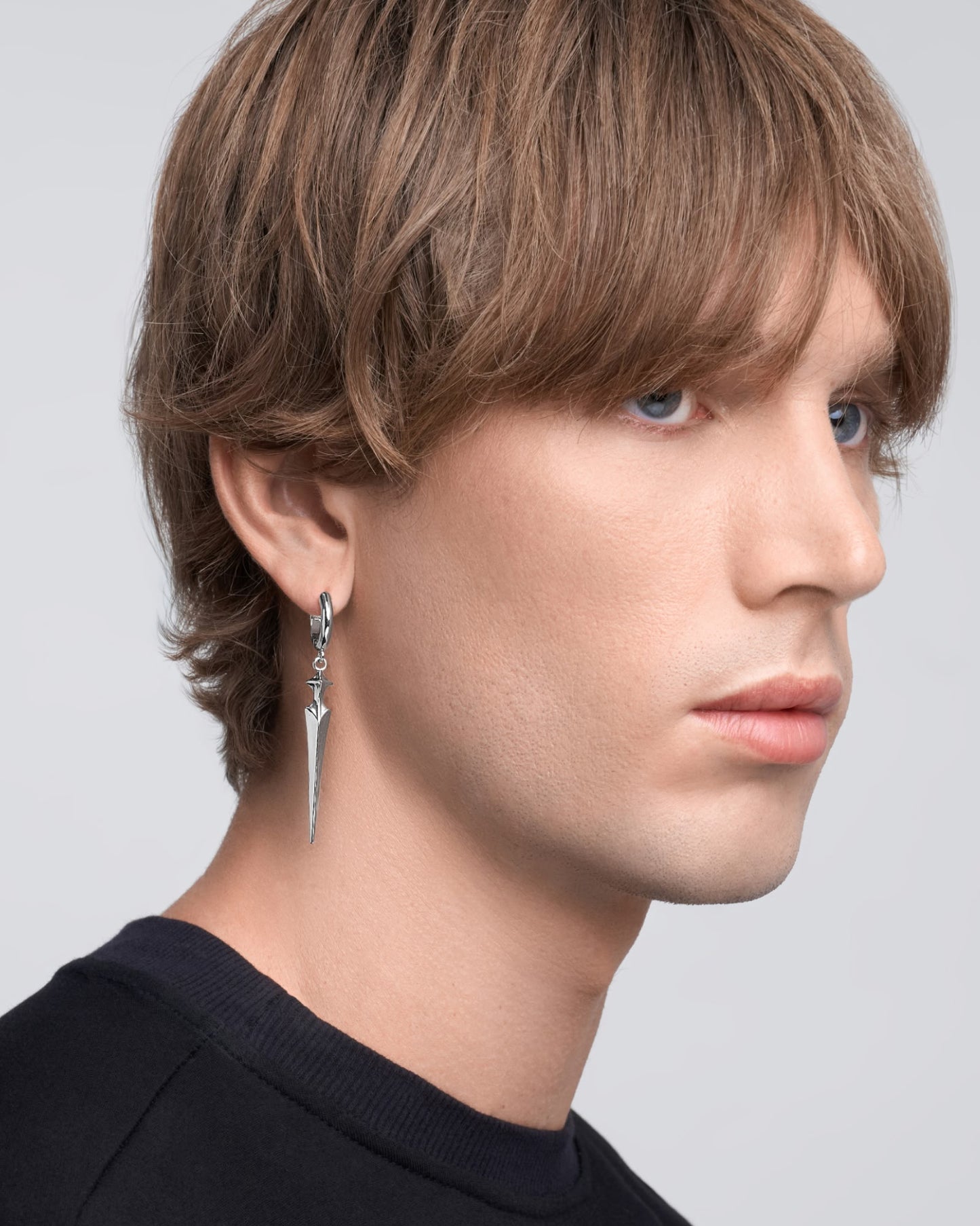 Saber Earrings-Ear Dangles- Silver - - Ask & Embla