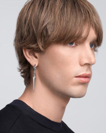 Saber Earrings-Ear Dangles- Silver - - Ask & Embla