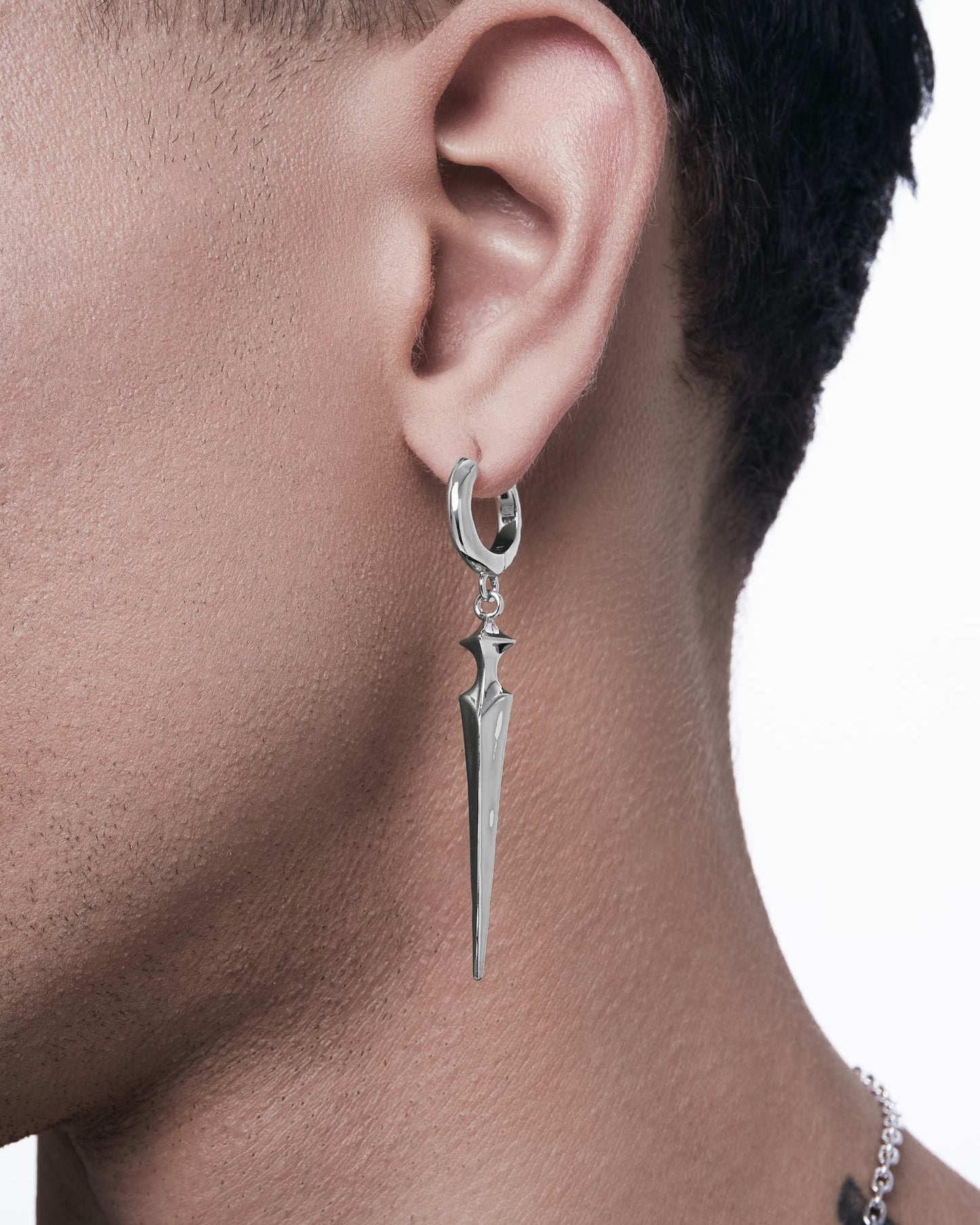 Saber Earrings-Ear Dangles- Silver - - Ask & Embla