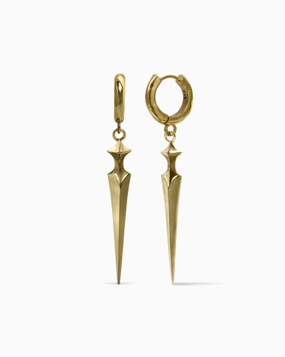 Saber Earrings-Ear Dangles- Gold - - Ask & Embla