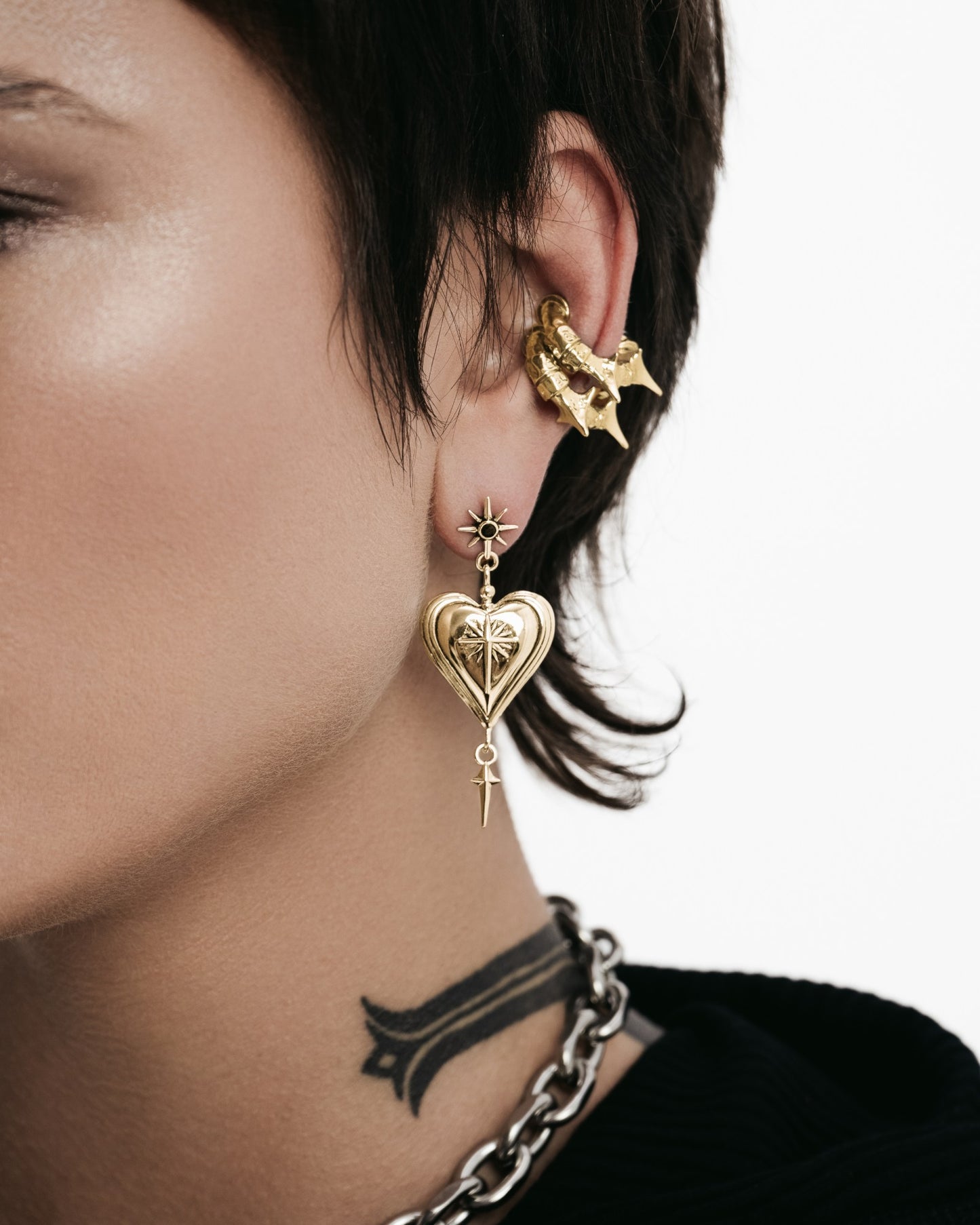 Sanctum Mini Earrings-Ear Dangles- Gold - - Ask & Embla