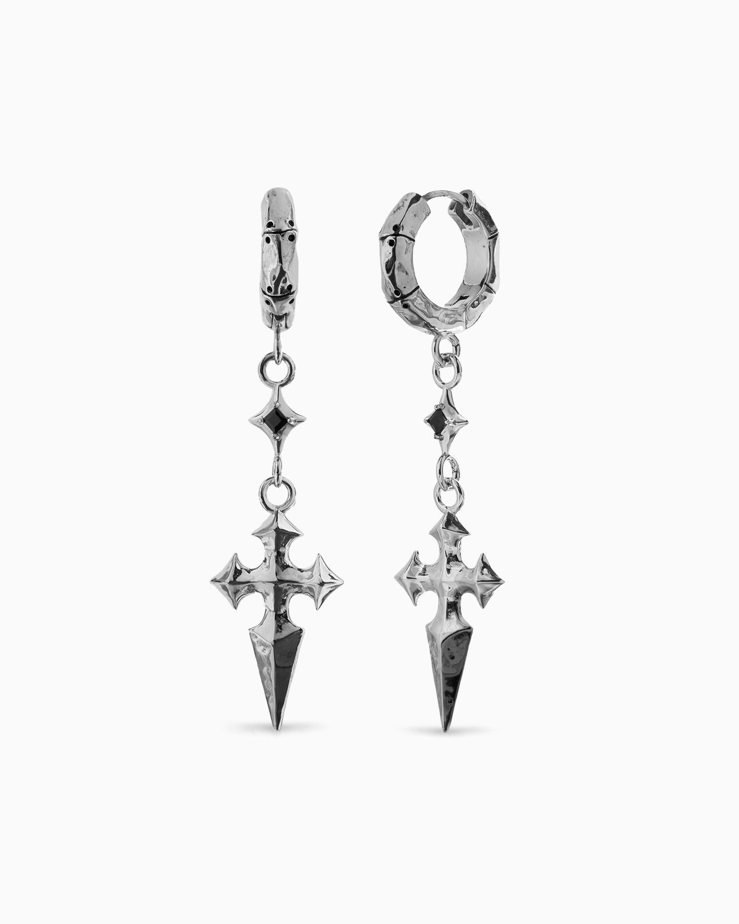 Mercia Earrings-Ear Dangles- Silver - - Ask & Embla