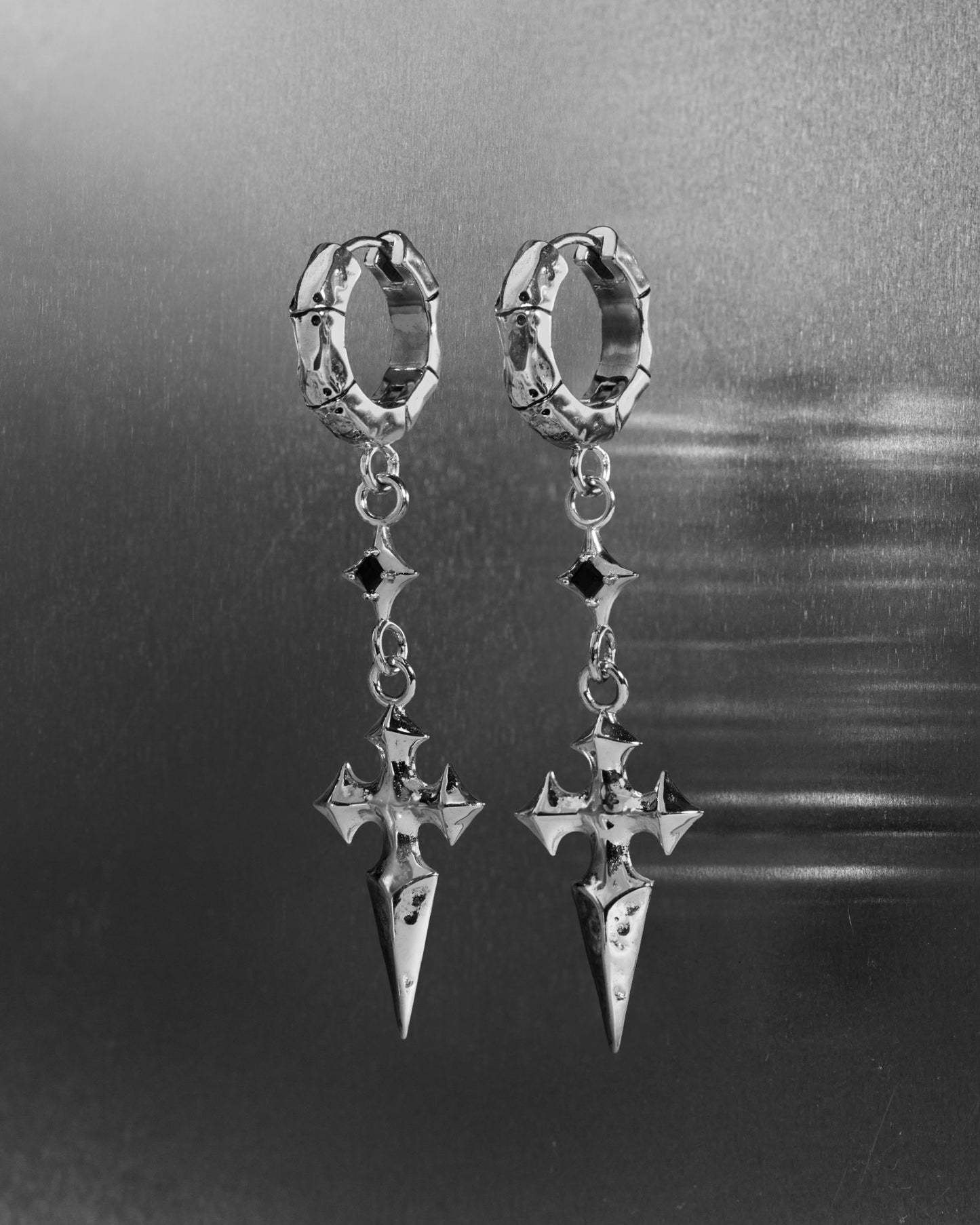 Mercia Earrings-Ear Dangles- Silver - - Ask & Embla