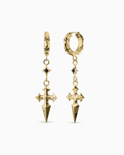 Mercia Earrings-Ear Dangles- Gold - - Ask & Embla