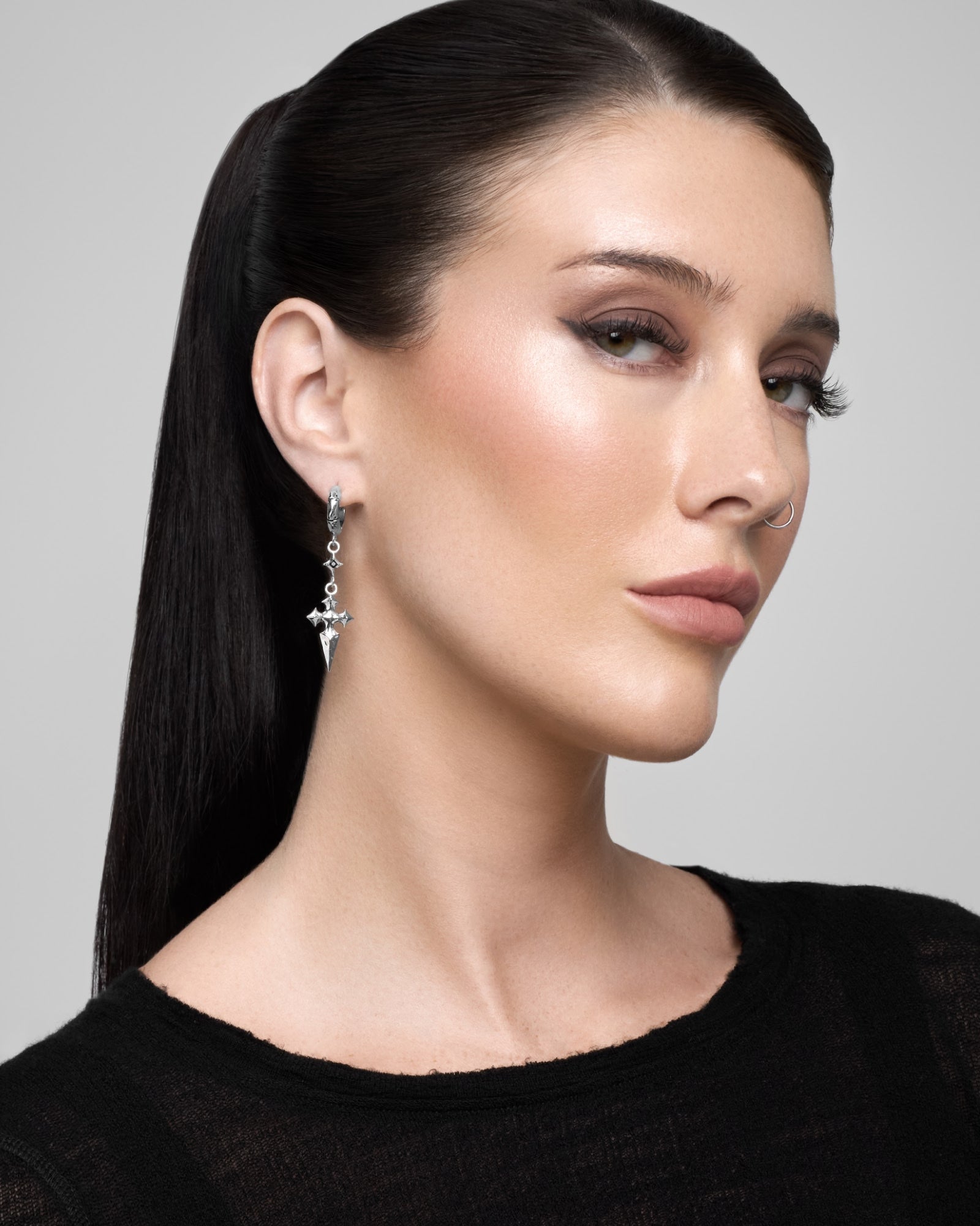 Mercia Earrings-Ear Dangles- Silver - - Ask & Embla