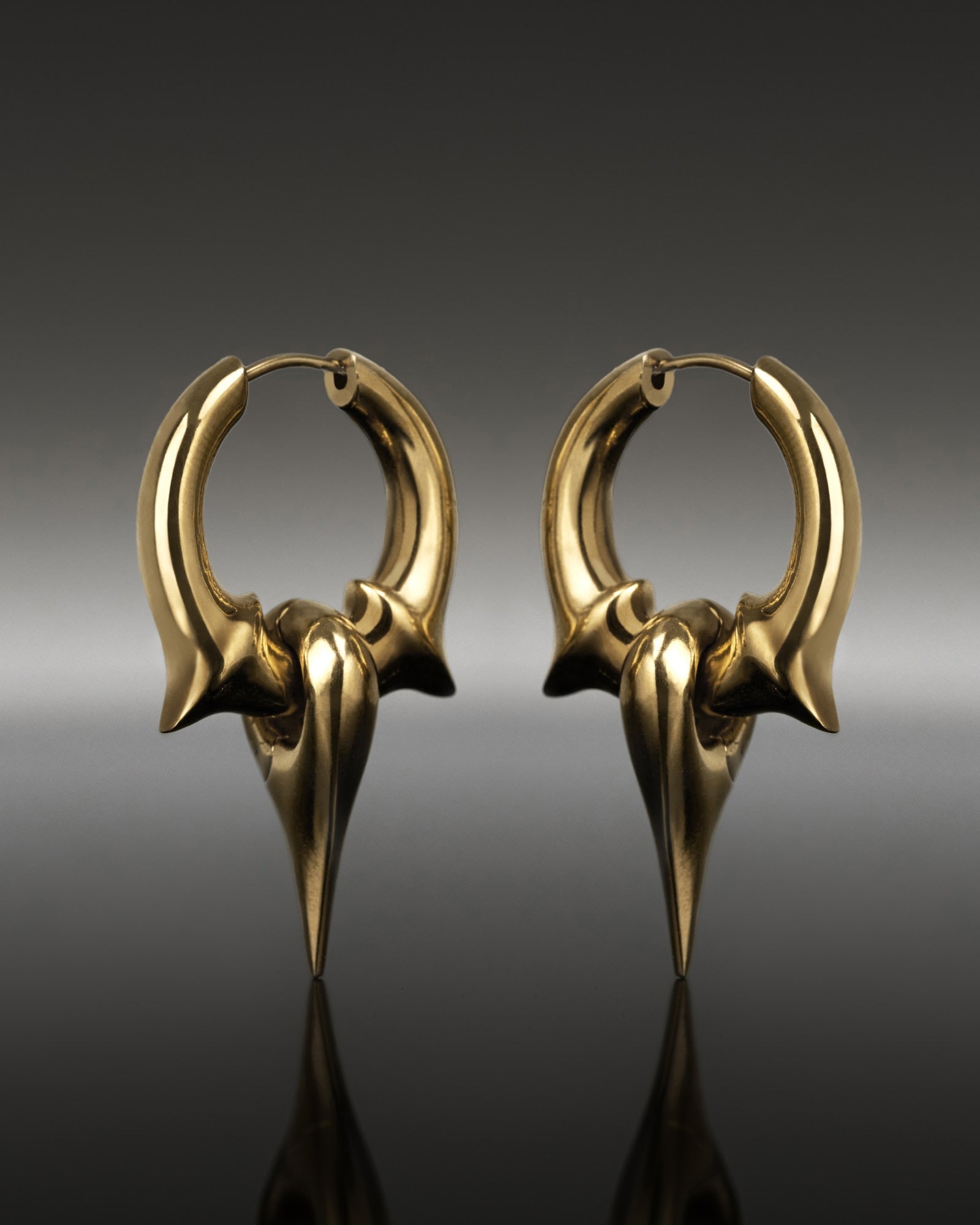 Arcane Earrings-Ear Dangles- Gold - - Ask & Embla