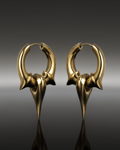 Arcane Earrings-Ear Dangles- Gold - - Ask & Embla