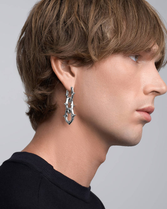 UNHOLY GRAIL Earrings-Ear Dangles- Silver - - Ask & Embla