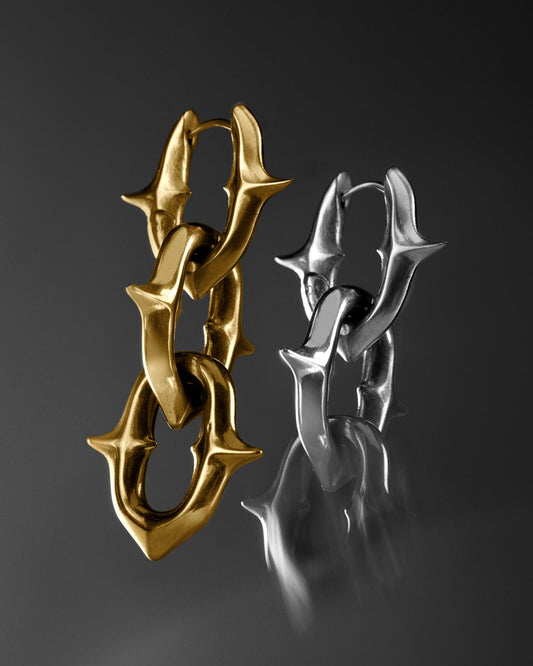 UNHOLY GRAIL Earrings-Ear Dangles- Silver - - Ask & Embla