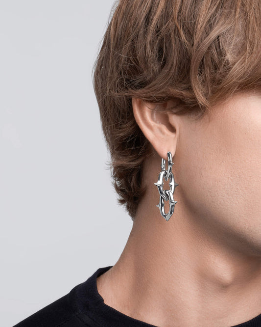 UNHOLY GRAIL Earrings-Ear Dangles- Silver - - Ask & Embla