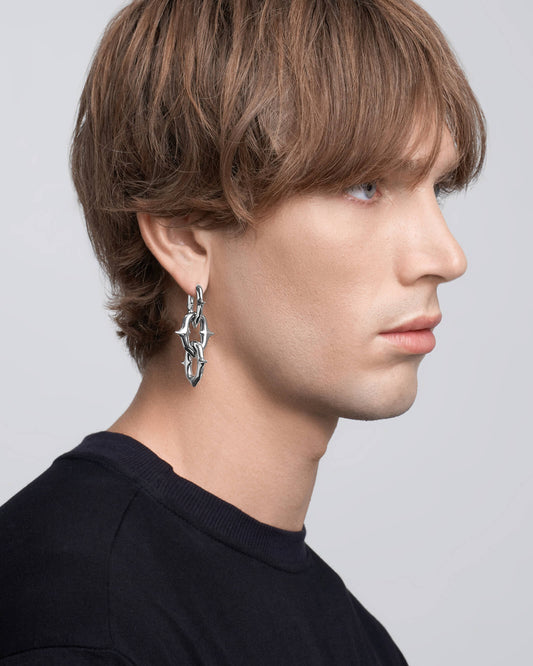 UNHOLY GRAIL Earrings-Ear Dangles- Silver - - Ask & Embla