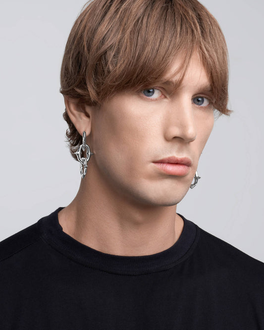 UNHOLY GRAIL Earrings-Ear Dangles- Silver - - Ask & Embla