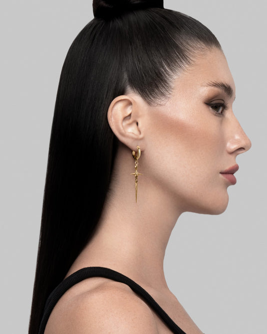 Ecledia Earrings-Ear Dangles- Gold - - Ask & Embla