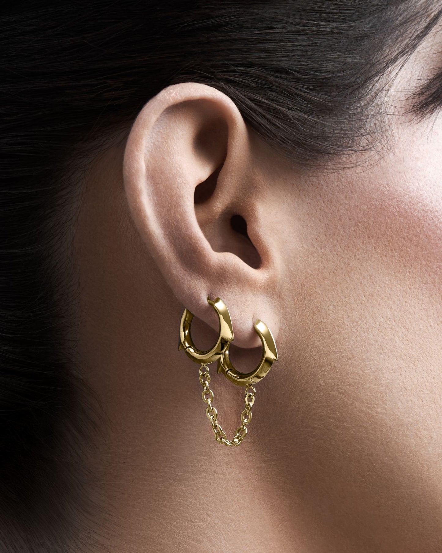 Exe Chain Earrings-Ear Dangles- Silver - - Ask & Embla