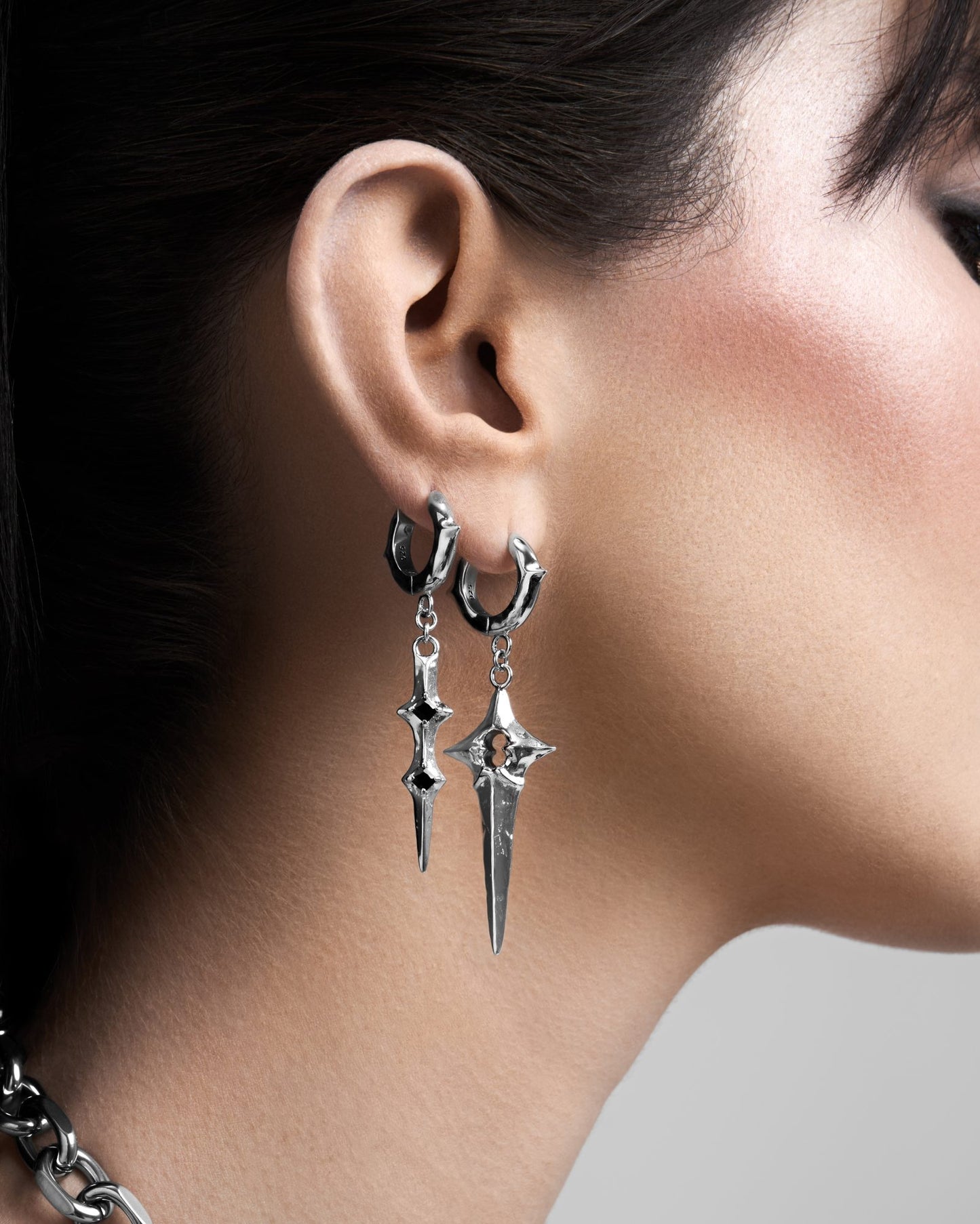 Arcana Earrings-Ear Dangles- Silver - - Ask & Embla