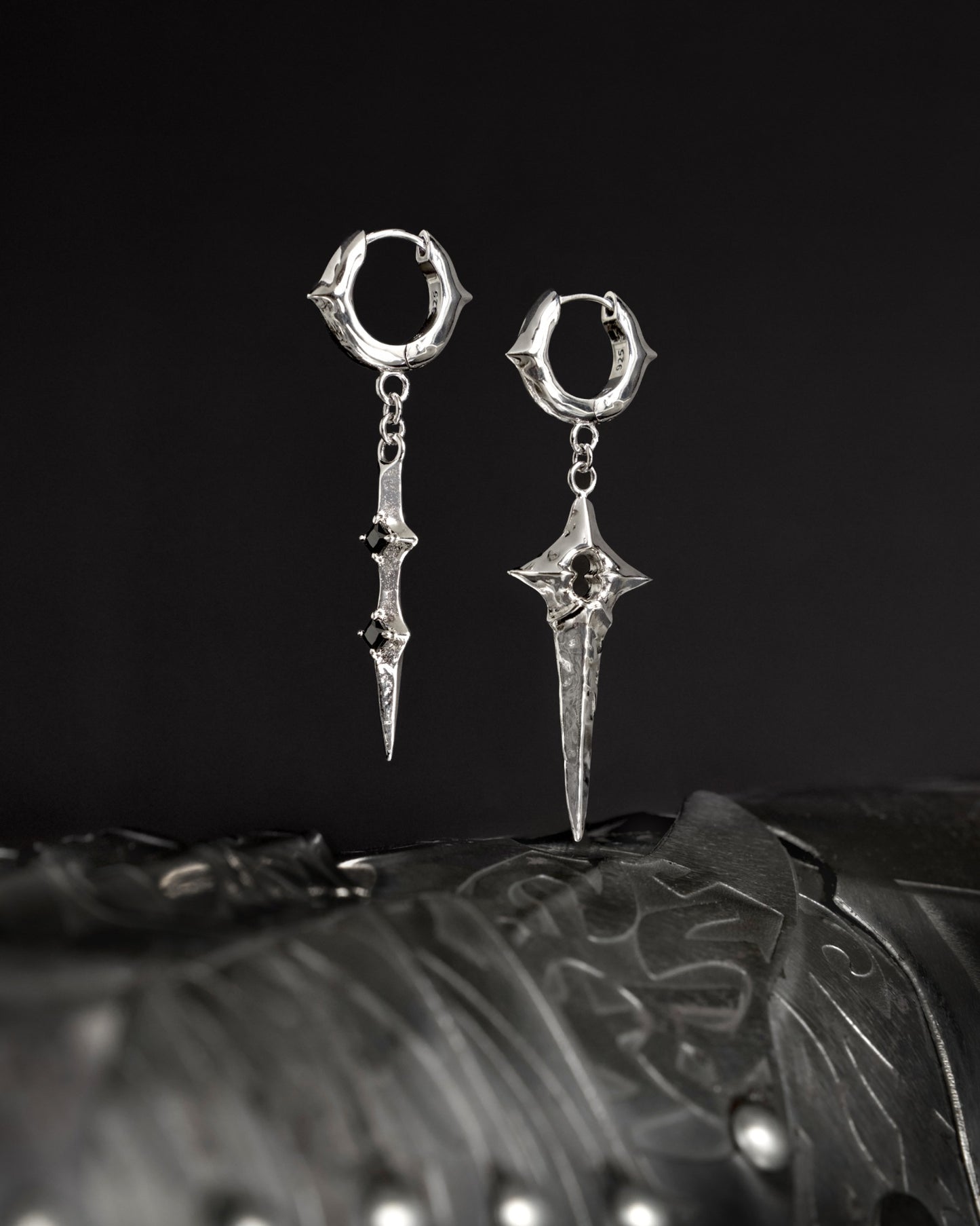 Arcana Earrings-Ear Dangles- Silver - - Ask & Embla