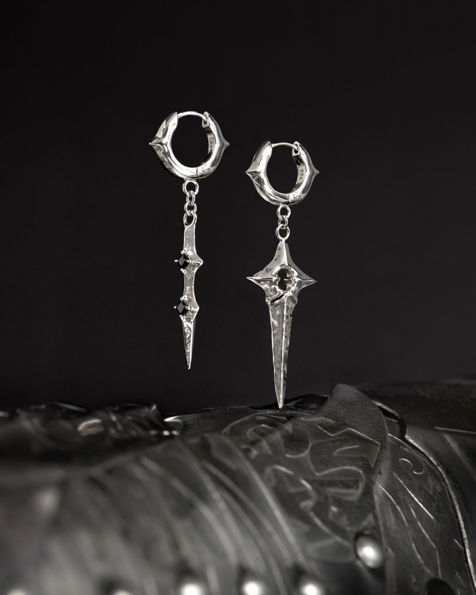 Arcana Earrings-Ear Dangles- Silver - - Ask & Embla