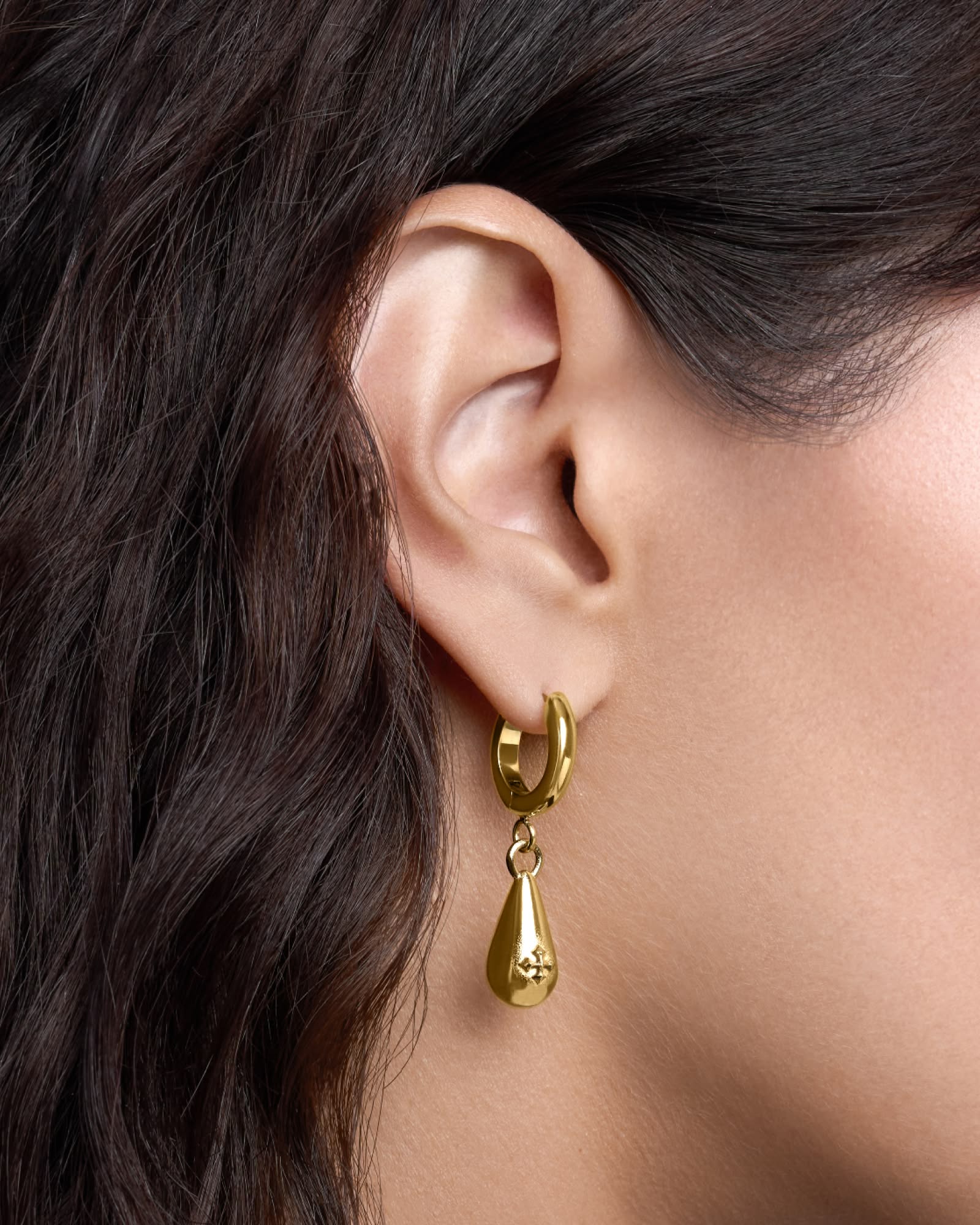 Element Earrings-Ear Dangles- Gold - - Ask & Embla