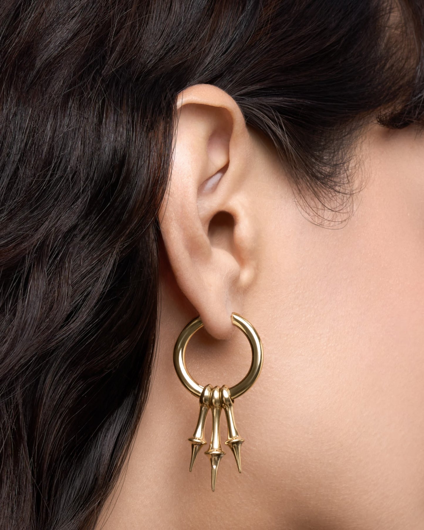 Eclipse Moonbeam Earrings-Ear Dangles- Gold - - Ask & Embla