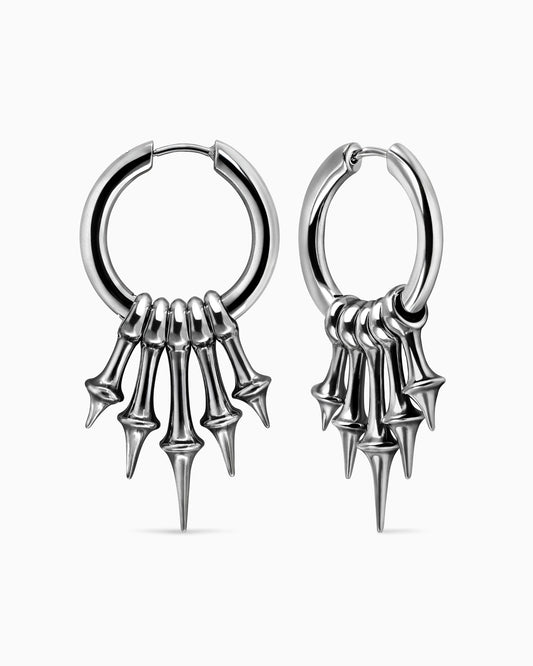 Eclipse Moonbeam Earrings-Ear Dangles- Silver - - Ask & Embla