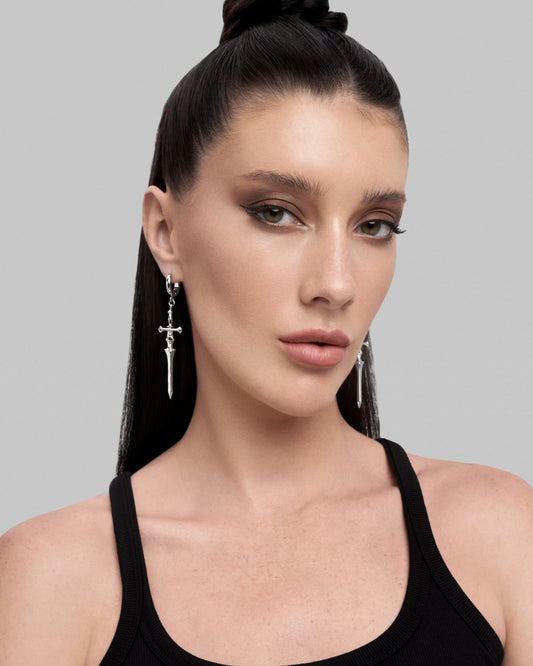 Meg Murayama x Ask & Embla Duskrider earrings-Ear Dangles- Silver - - Ask & Embla