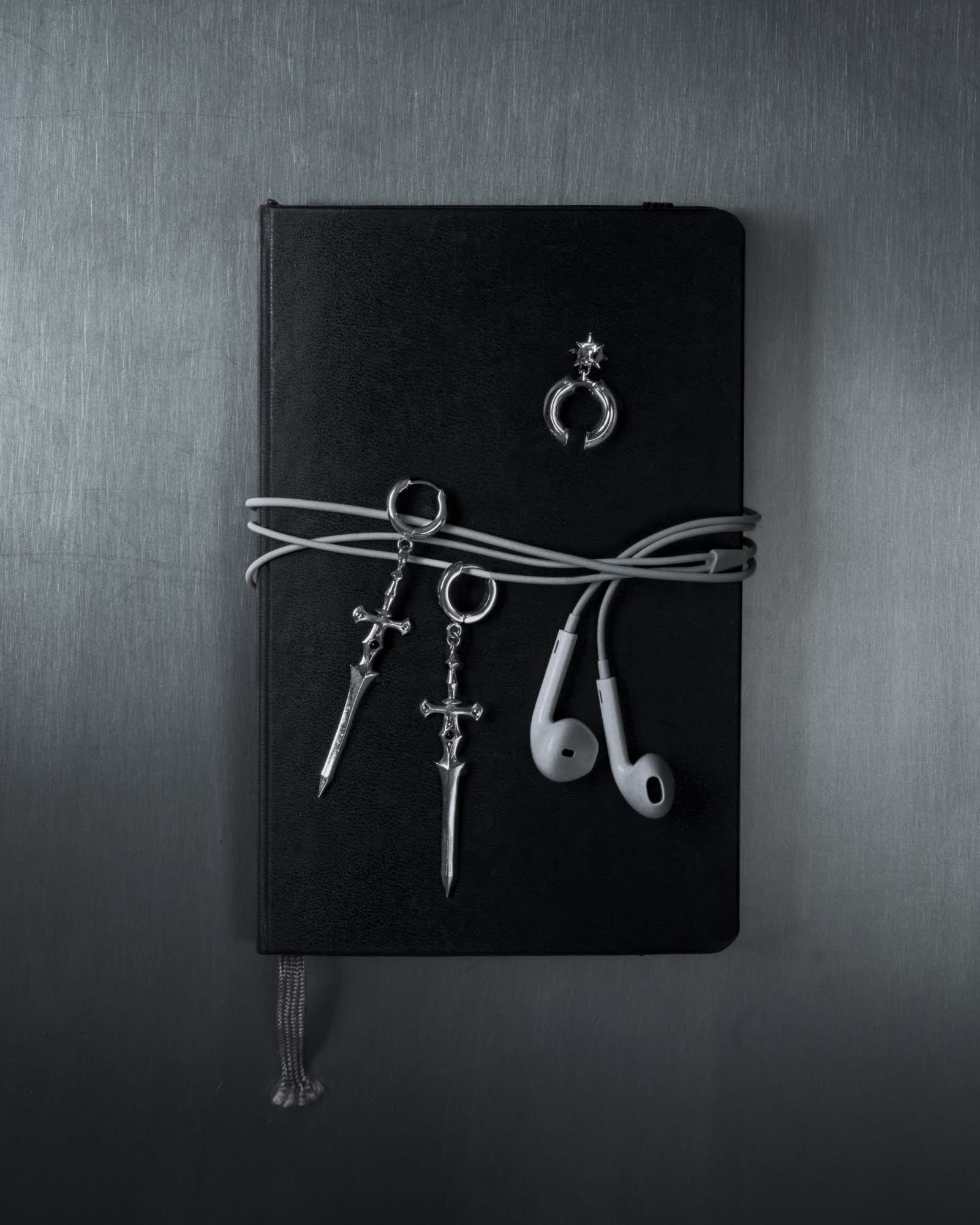 Meg Murayama x Ask & Embla Duskrider earrings-Ear Dangles- Silver - - Ask & Embla