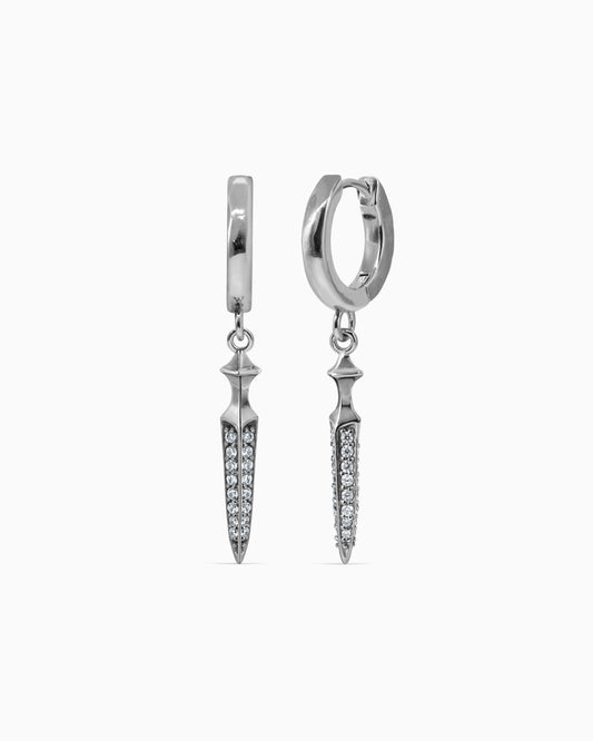 Saberblade Earrings-Ear Dangles- Silver - - Ask & Embla