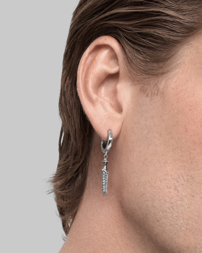 Saberblade Earrings-Ear Dangles- Silver - - Ask & Embla