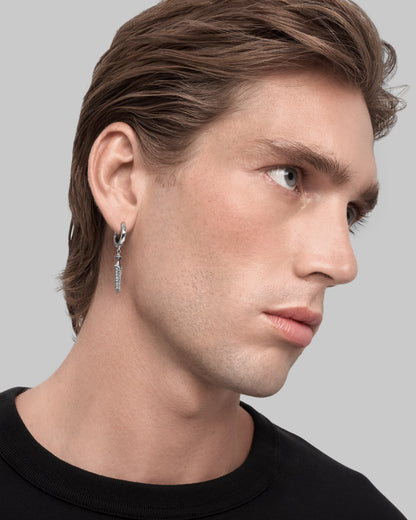 Saberblade Earrings-Ear Dangles- Silver - - Ask & Embla