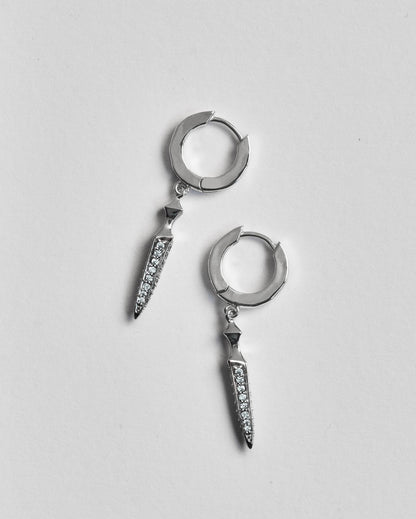 Saberblade Earrings-Ear Dangles- Silver - - Ask & Embla