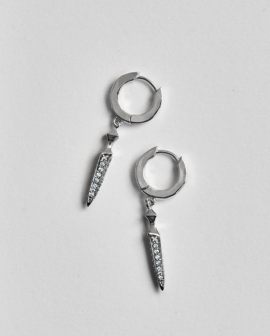 Saberblade Earrings-Ear Dangles- Silver - - Ask & Embla