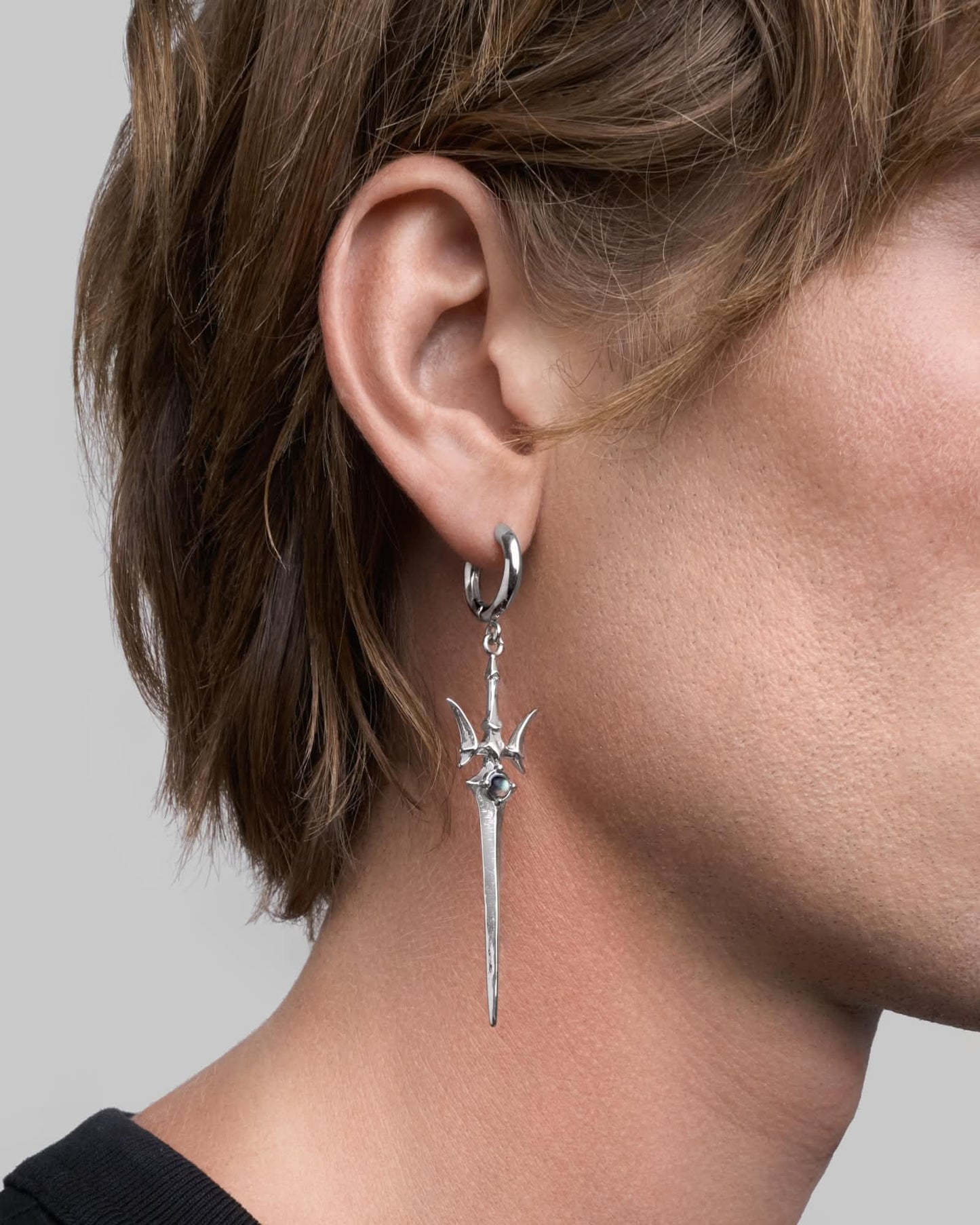 Valkyrie Sword earrings-Ear Dangles- Gold - - Ask & Embla