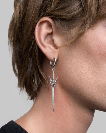 Valkyrie Sword earrings-Ear Dangles- Gold - - Ask & Embla
