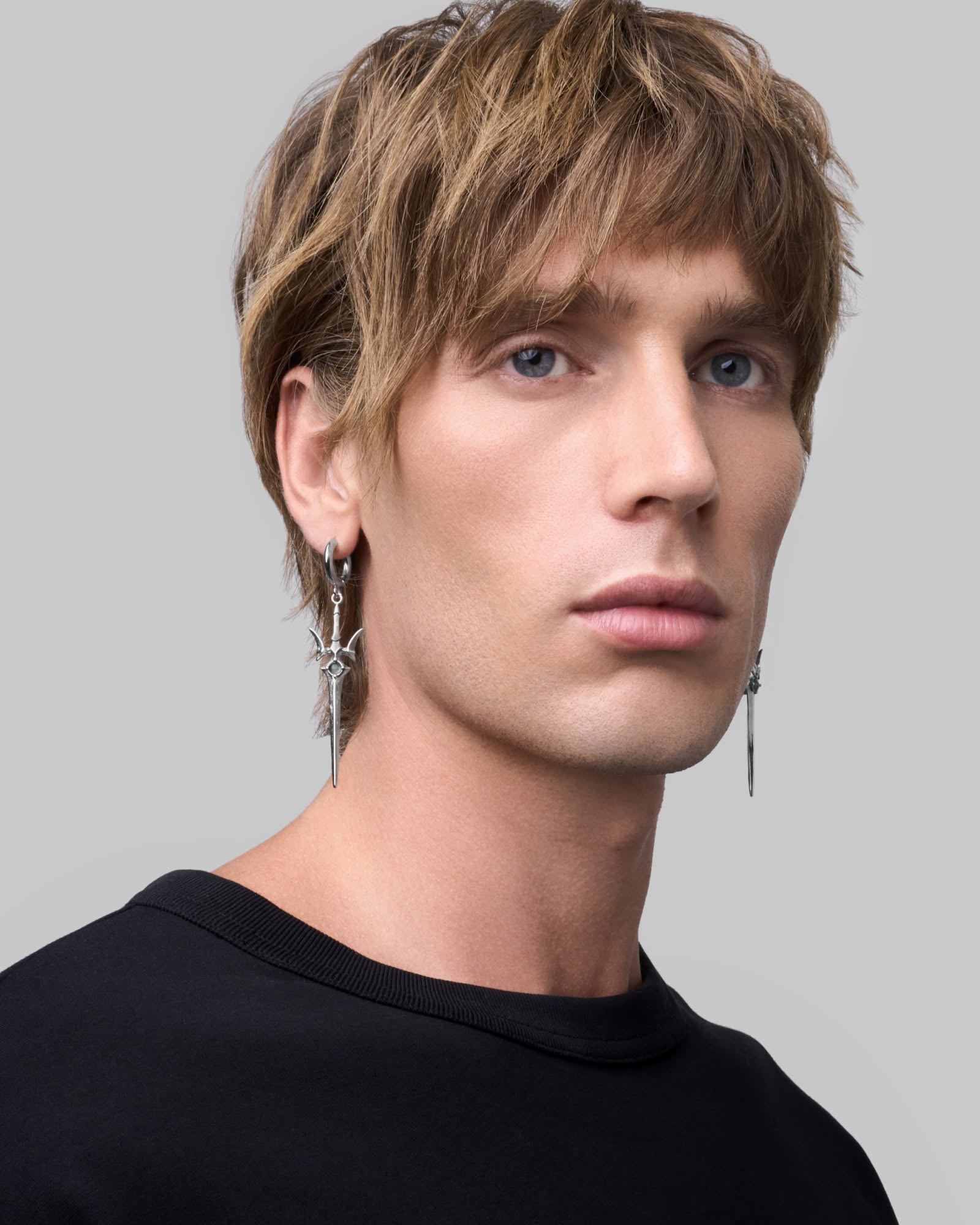 Valkyrie Sword earrings-Ear Dangles- Gold - - Ask & Embla