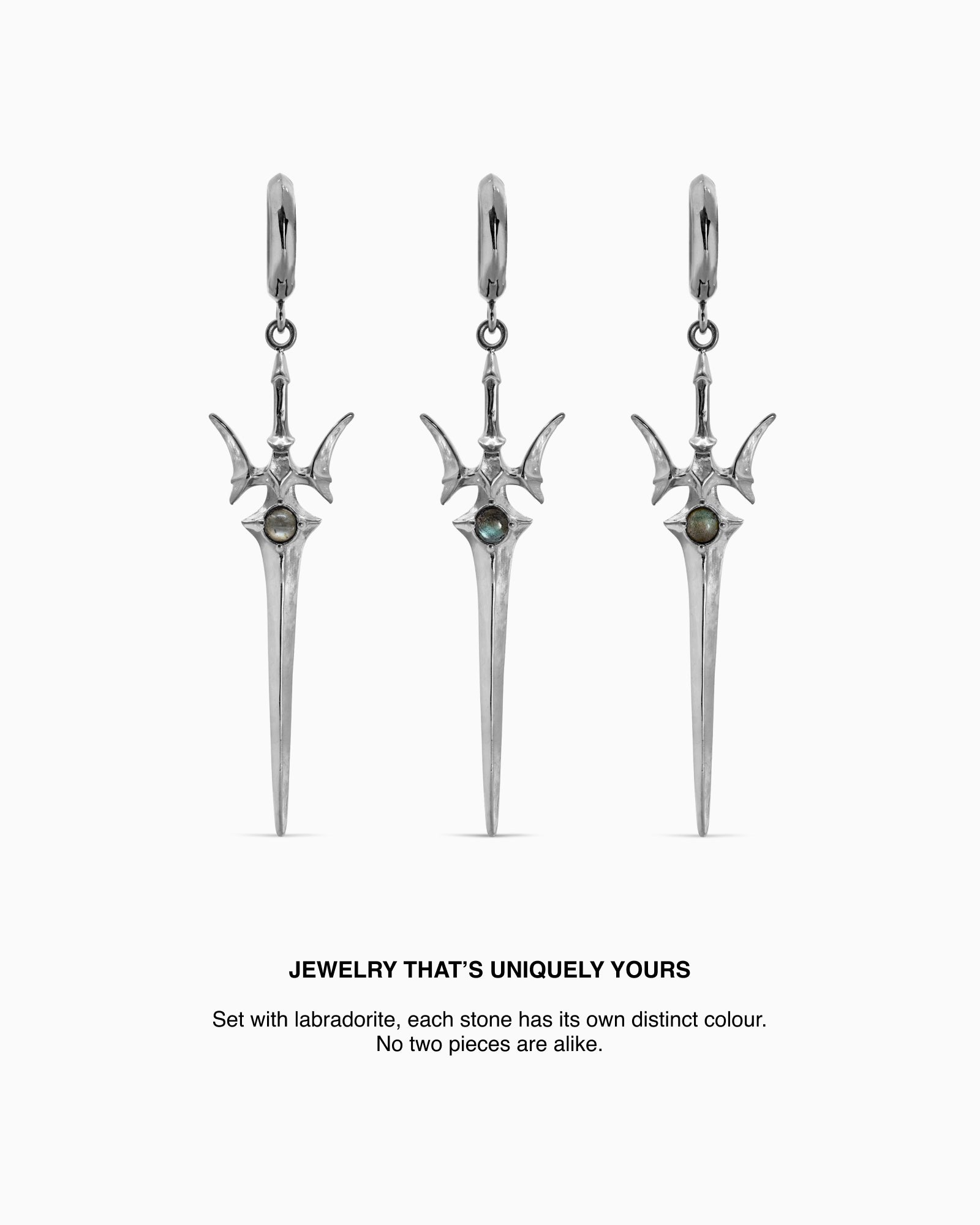 Valkyrie Sword earrings-Ear Dangles- Gold - - Ask & Embla