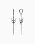 Valkyrie Sword earrings-Ear Dangles- Silver - - Ask & Embla