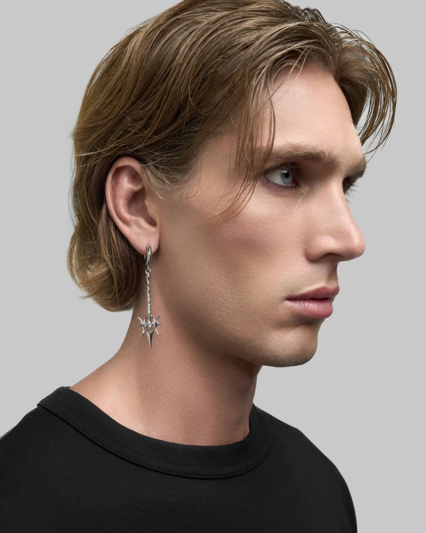 Valkyrie Flail earrings-Ear Dangles- Silver - - Ask & Embla