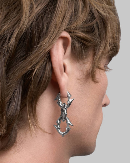 Labyrinth earrings-Ear Dangles- Gold - - Ask & Embla
