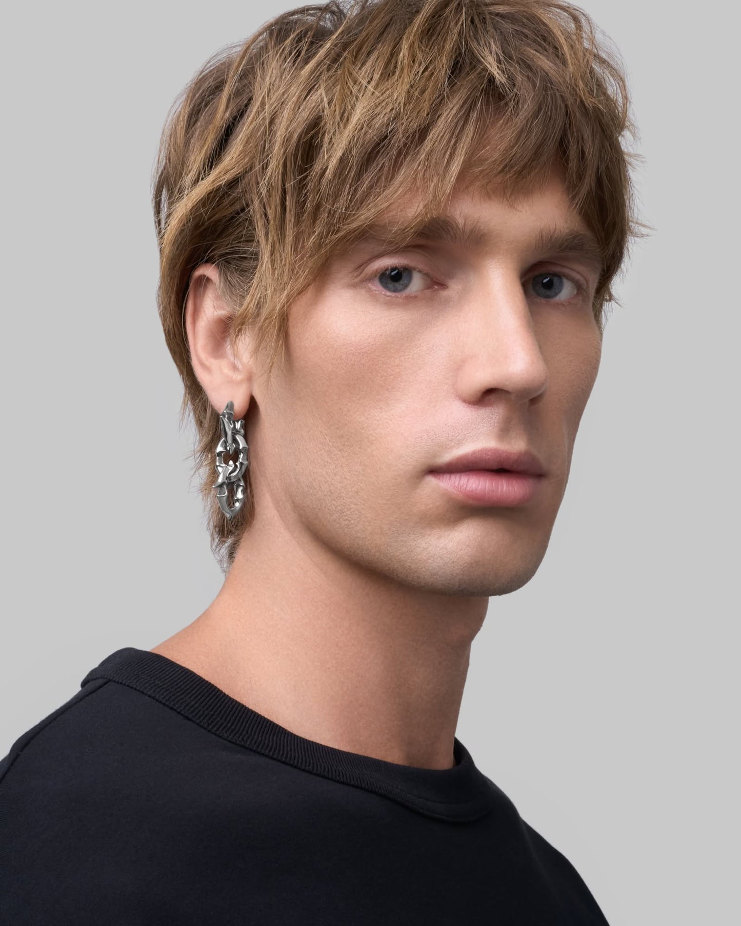 Labyrinth earrings-Ear Dangles- Gold - - Ask & Embla
