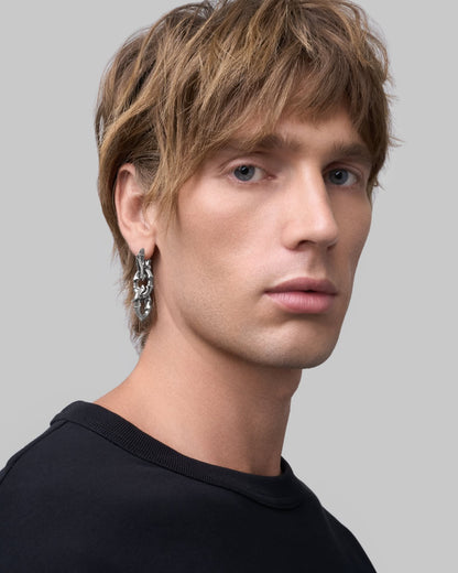 Labyrinth earrings-Ear Dangles- Gold - - Ask & Embla