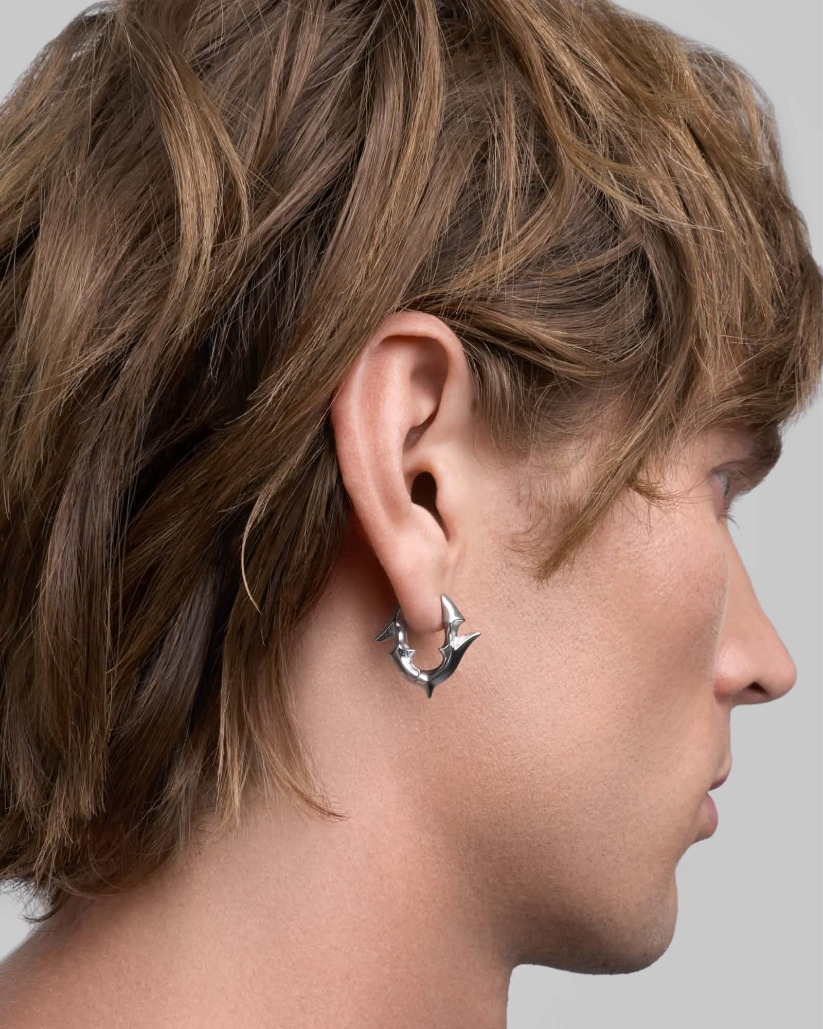 Labyrinth earrings-Ear Dangles- Gold - - Ask & Embla